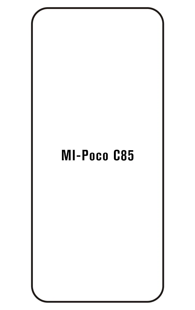 Xiaomi Poco C85 Přední Hydrogel ochranná fólie (Střih Přední 1)