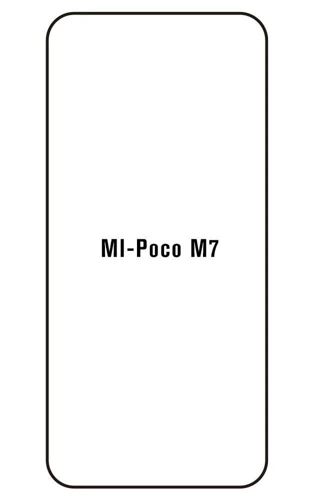 Xiaomi Poco M7 4G Přední Hydrogel ochranná fólie (Střih Přední 1)