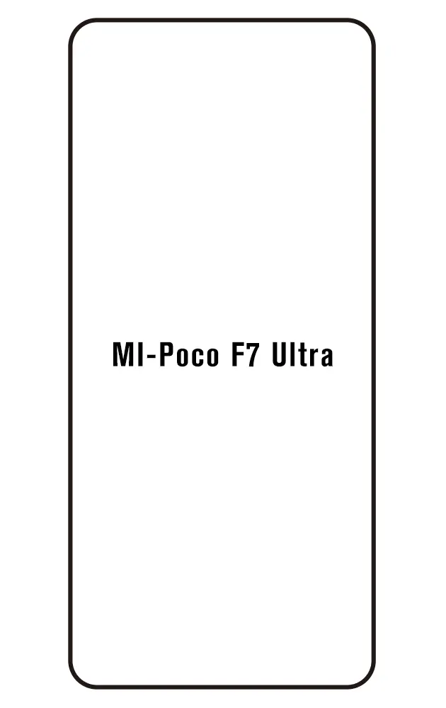 Xiaomi Poco F7 Ultra Přední Hydrogel ochranná fólie (Střih Přední 1)