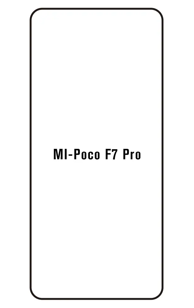 Xiaomi Poco F7 Pro Přední Hydrogel ochranná fólie (Střih Přední 1)