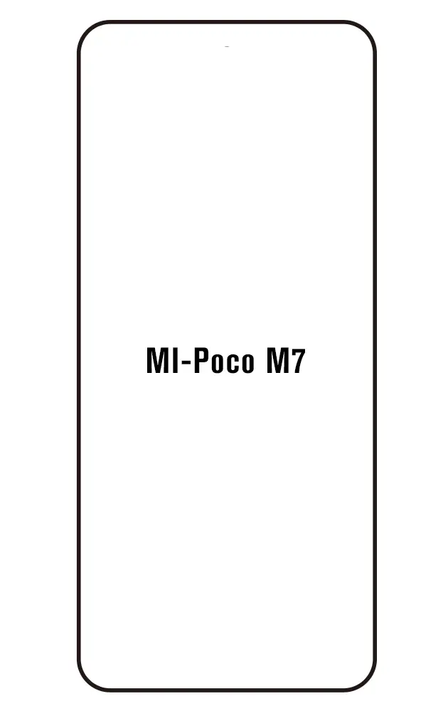 Xiaomi Poco M7 5G Přední Hydrogel ochranná fólie (Střih Přední 1)