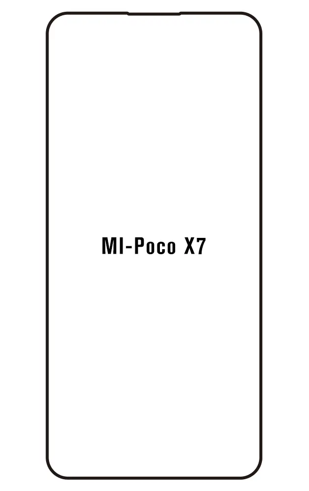 Xiaomi Poco X7 Přední Hydrogel ochranná fólie (Střih Přední 1)