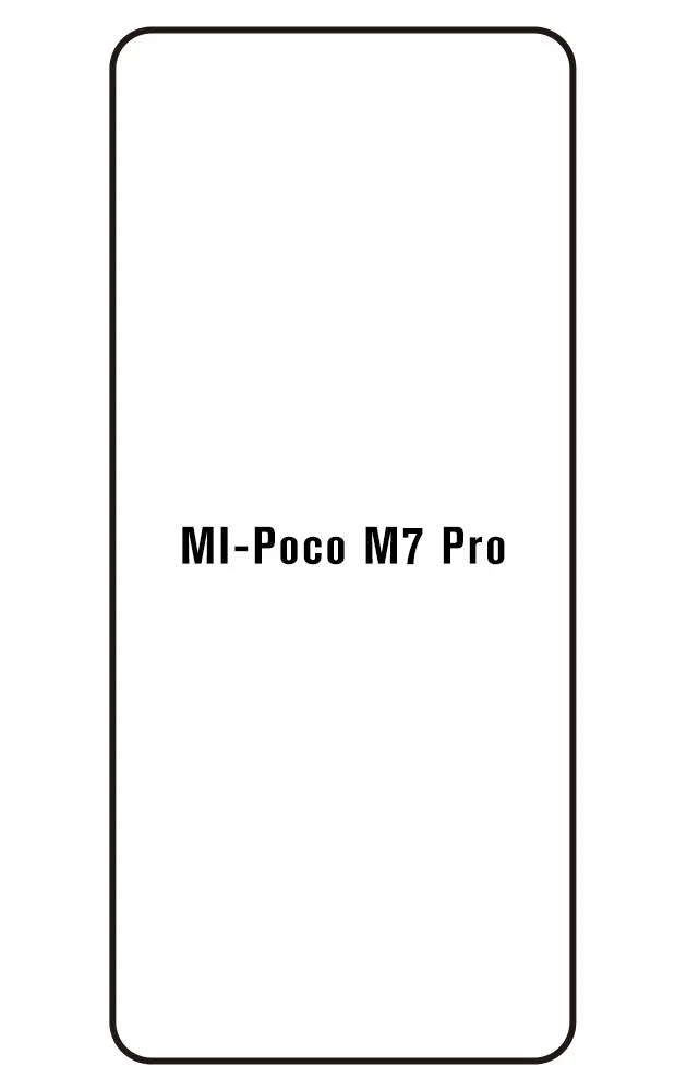 Xiaomi Poco M7 Pro 5G Přední Hydrogel ochranná fólie (Střih Přední 1)