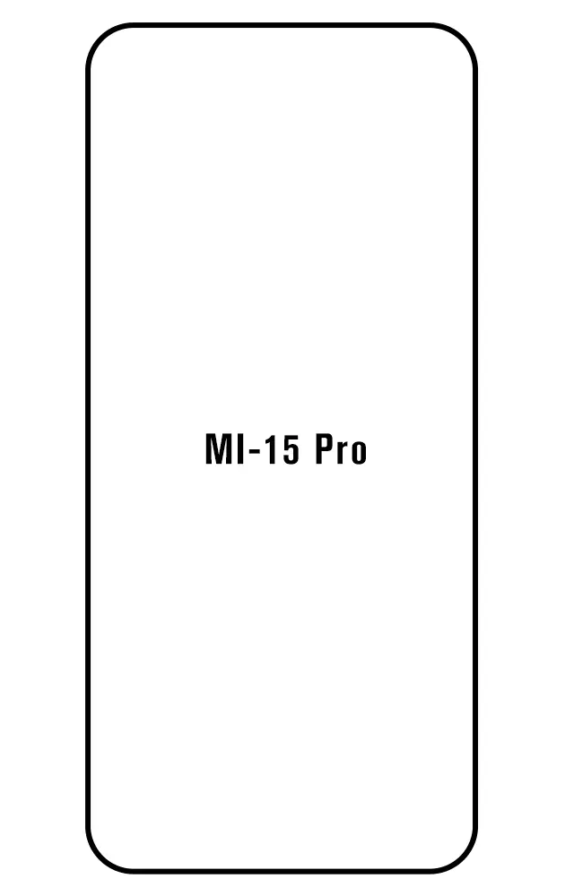 Xiaomi 15 Pro Přední Hydrogel ochranná fólie (Střih Přední 1)