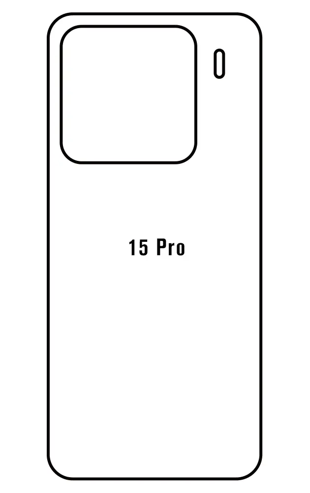 Xiaomi 15 Pro Zadní Hydrogel ochranná fólie (Střih Zadní část 1)