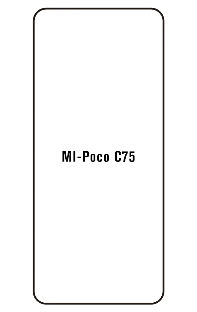 Xiaomi Poco C75 Přední Hydrogel ochranná fólie (Střih Přední 1)