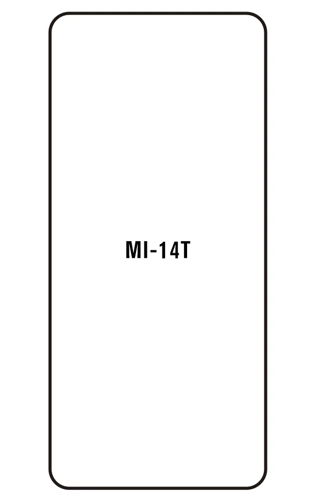 Xiaomi 14T Přední Hydrogel ochranná fólie (Střih Přední 1)