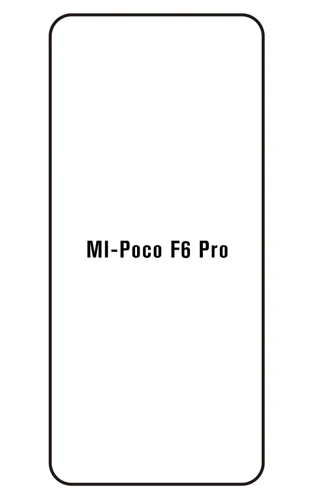 Xiaomi Poco F6 Pro Přední Hydrogel ochranná fólie (Střih Přední 1)