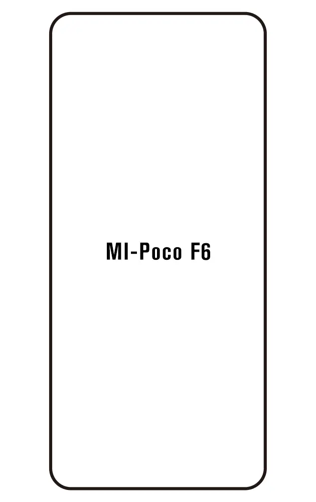 Xiaomi Poco F6 Přední Hydrogel ochranná fólie (Střih Přední 1)