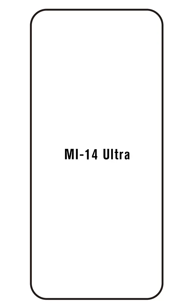 Xiaomi 14 Ultra Přední Hydrogel ochranná fólie (Střih Přední 1)