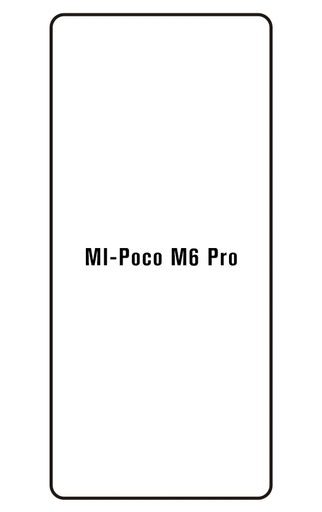 Xiaomi Poco M6 Pro Přední Hydrogel ochranná fólie (Střih Přední 1)