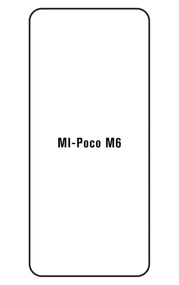 Xiaomi Poco M6 5G Přední Hydrogel ochranná fólie (Střih Přední 1)