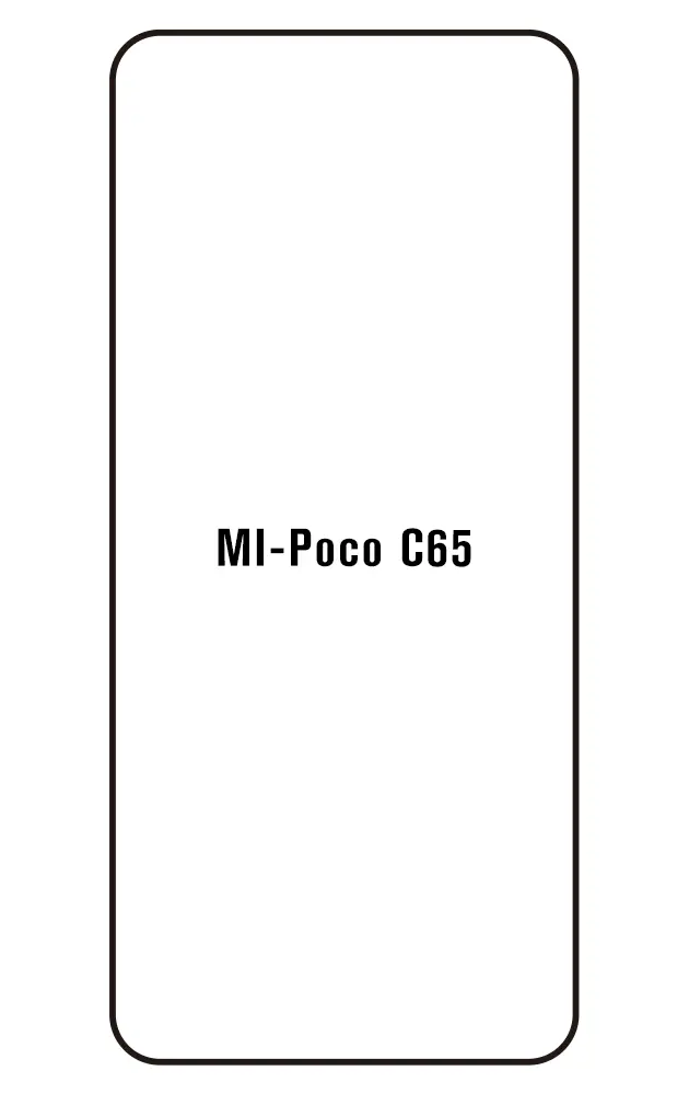 Xiaomi Poco C65 Přední Hydrogel ochranná fólie (Střih Přední 1)