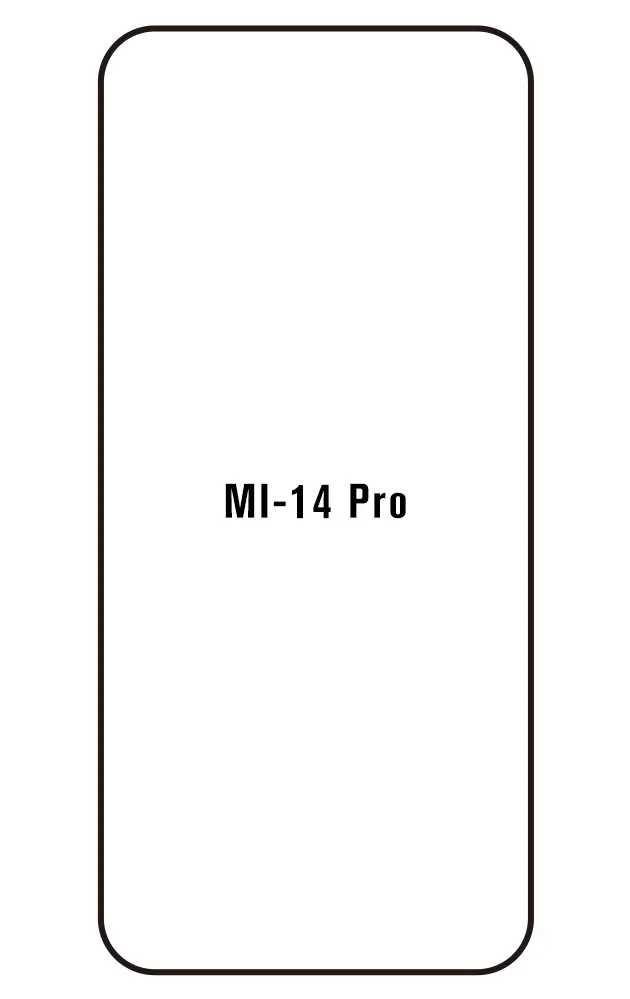 Xiaomi 14 Pro Přední Hydrogel ochranná fólie (Střih Přední 1)