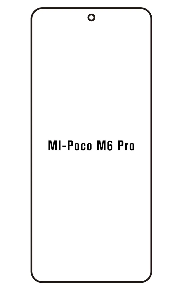 Xiaomi Poco M6 Pro 5G Přední Hydrogel ochranná fólie (Střih Přední 1)