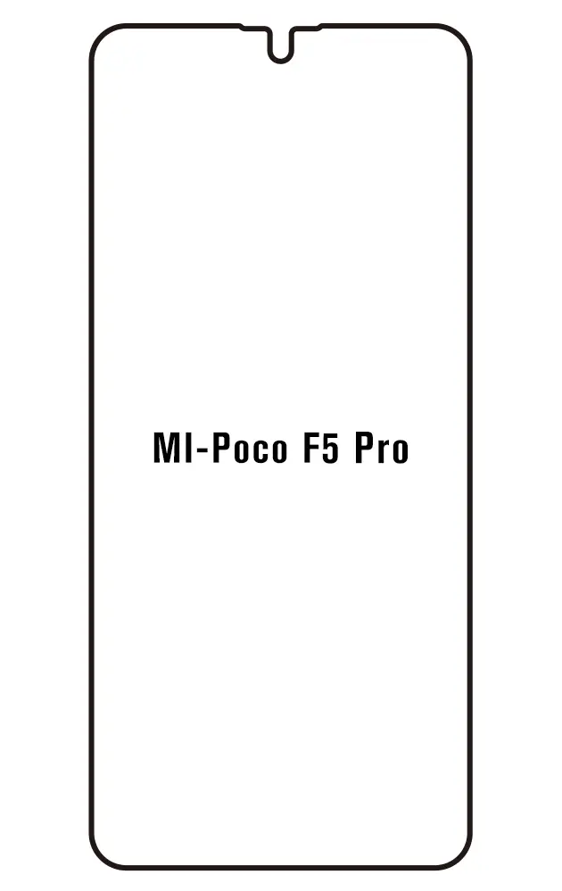 Xiaomi Poco F5 Pro Přední Hydrogel ochranná fólie (Střih Přední 1)