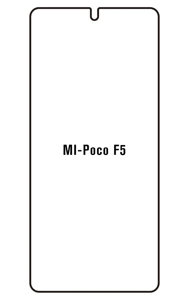 Xiaomi Poco F5 Přední Hydrogel ochranná fólie (Střih Přední 1)