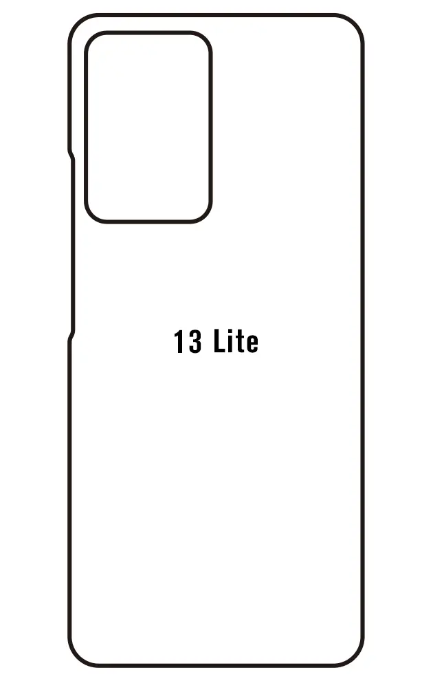 Xiaomi 13 Lite Zadní Hydrogel ochranná fólie (Střih Zadní část 1)