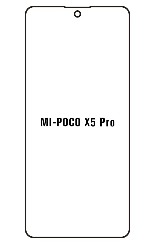 Xiaomi POCO X5 Pro 5G Přední Hydrogel ochranná fólie (Střih Přední 1)
