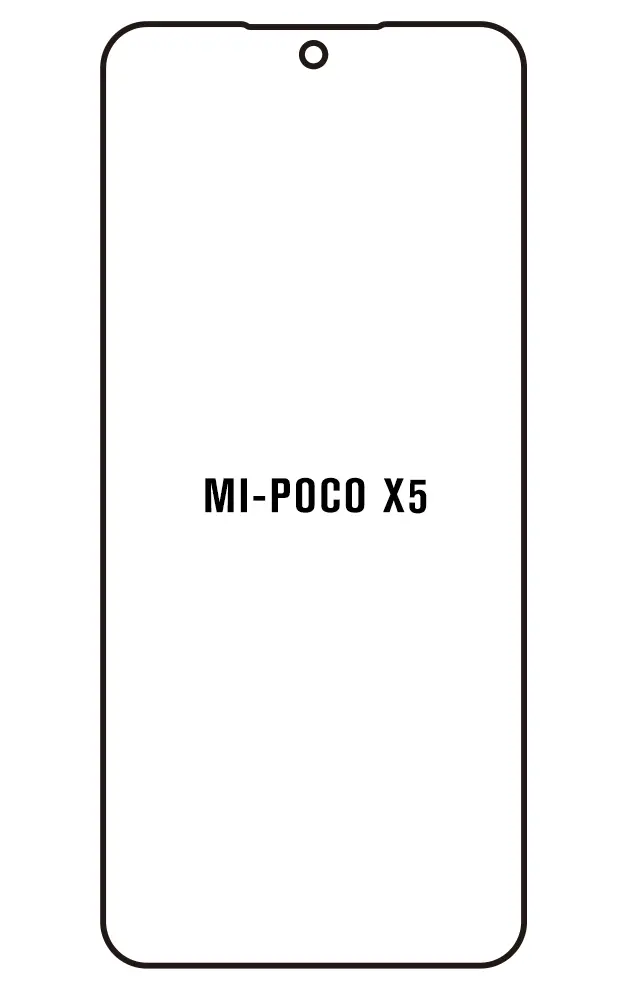 Xiaomi POCO X5 5G Přední Hydrogel ochranná fólie (Střih Přední 1)