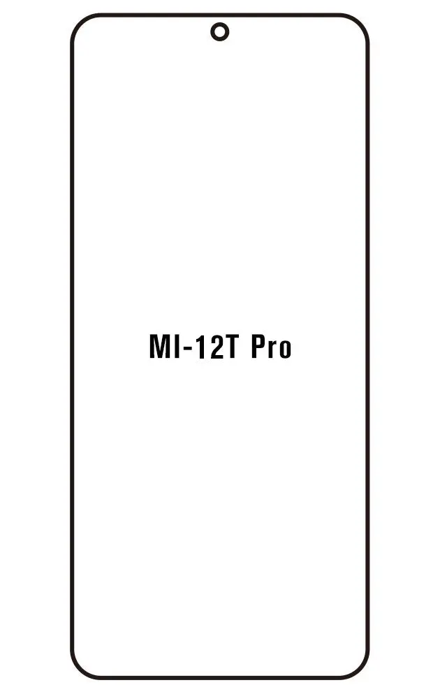 Xiaomi 12T Pro Přední Hydrogel ochranná fólie (Střih Přední 1)