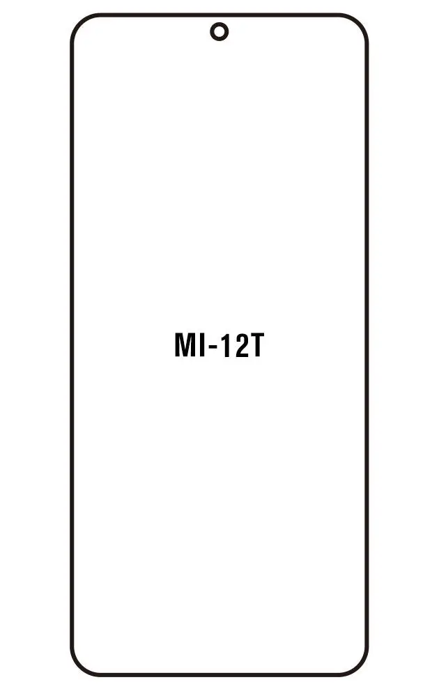 Xiaomi 12T Přední Hydrogel ochranná fólie (Střih Přední 1)