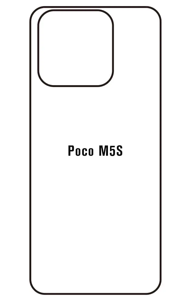 Xiaomi Poco M5s Zadní Hydrogel ochranná fólie (Střih Zadní část 1)