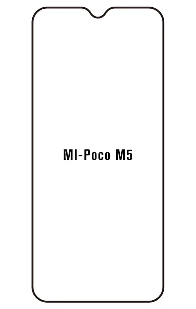 Xiaomi Poco M5 Přední Hydrogel ochranná fólie (Střih Přední 1)
