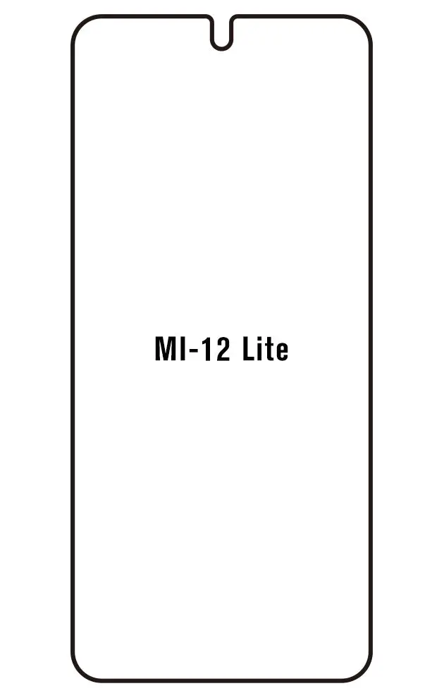 Xiaomi 12 Lite Přední Hydrogel ochranná fólie (Střih Přední 1)