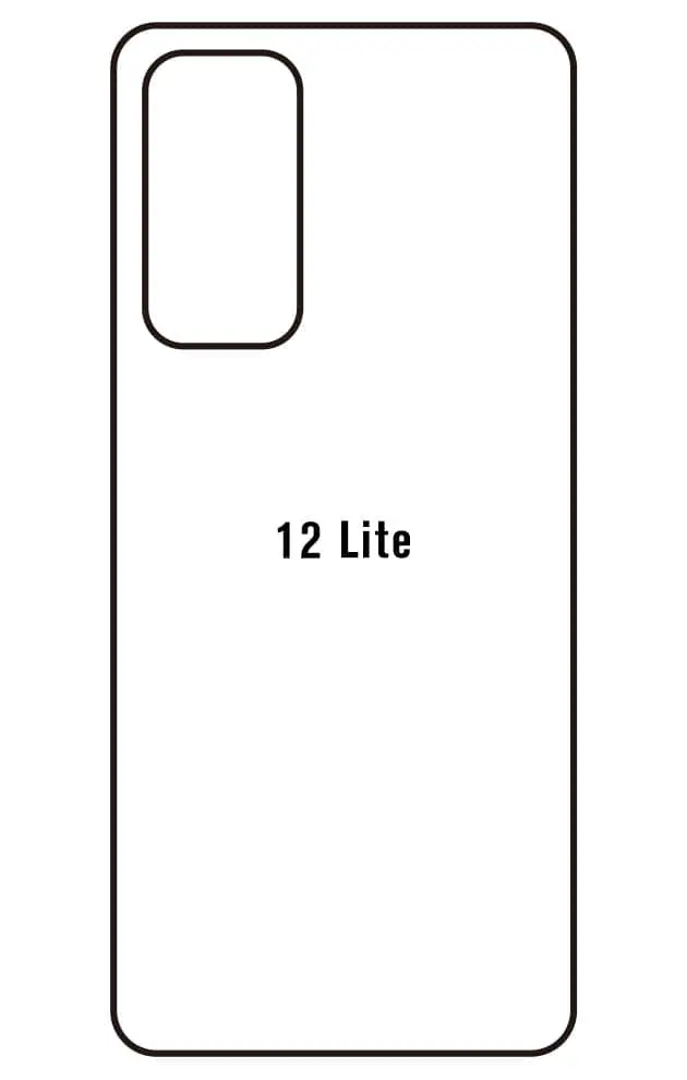Xiaomi 12 Lite Zadní Hydrogel ochranná fólie (Střih Zadní část 1)