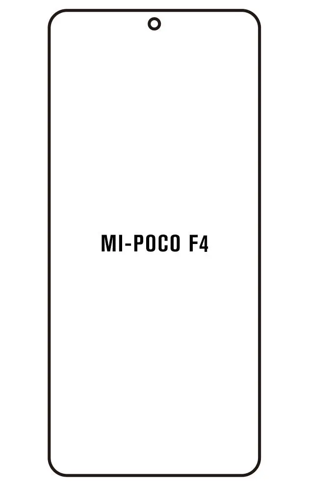 Xiaomi Poco F4 Přední Hydrogel ochranná fólie (Střih Přední 1)