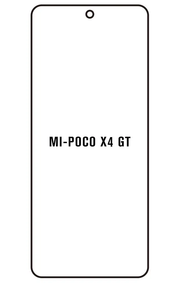Xiaomi Poco X4 GT Přední Hydrogel ochranná fólie (Střih Přední 1)