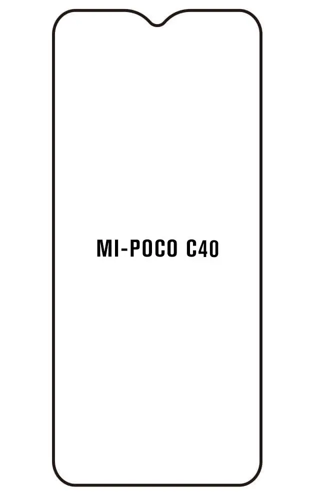 Xiaomi Poco C40 Přední Hydrogel ochranná fólie (Střih Přední 1)