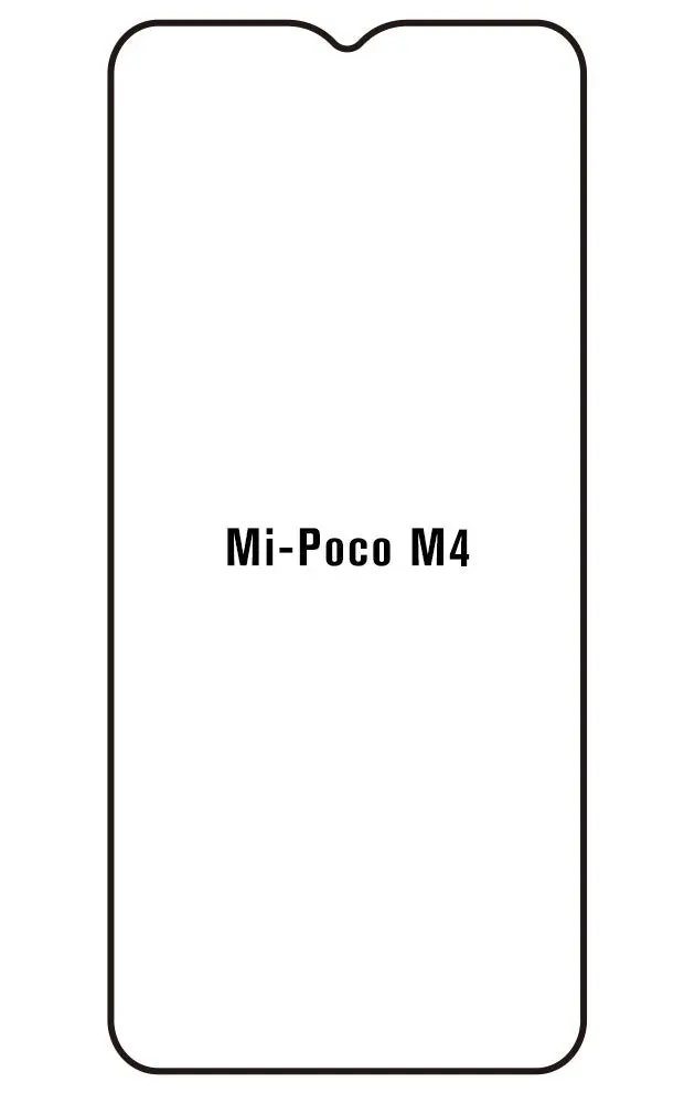 Xiaomi Poco M4 5G Přední Hydrogel ochranná fólie (Střih Přední 1)