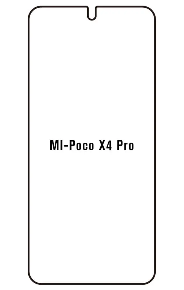 Xiaomi Poco X4 Pro 5G Přední Hydrogel ochranná fólie (Střih Přední 1)