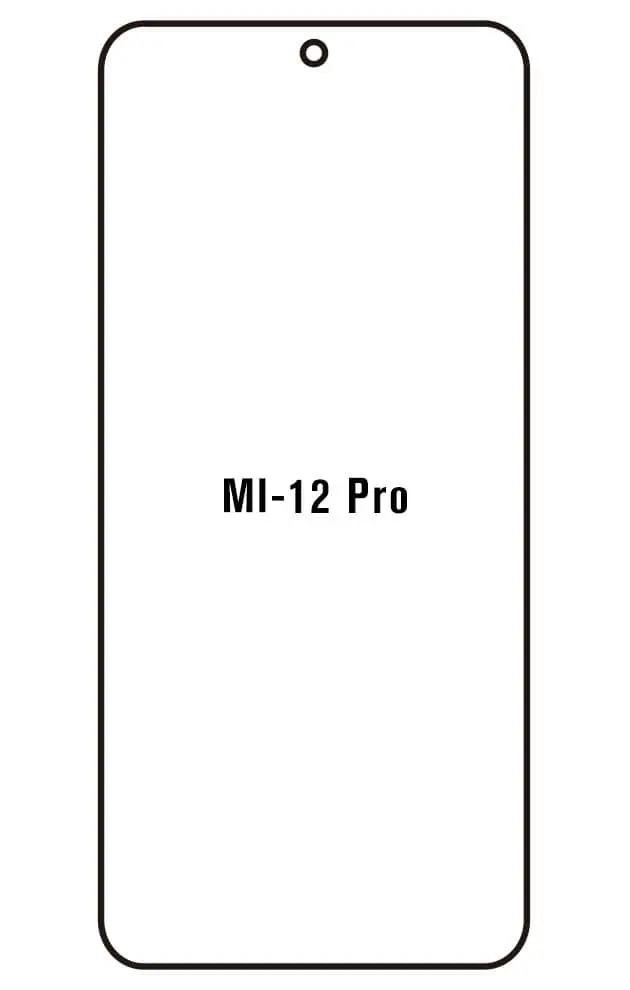 Xiaomi 12 Pro 5G Přední Hydrogel ochranná fólie (Střih Přední 1)