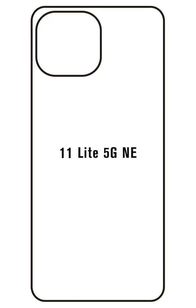 Xiaomi 11 Lite 5G NE Zadní Hydrogel ochranná fólie (Střih Zadní část 1)