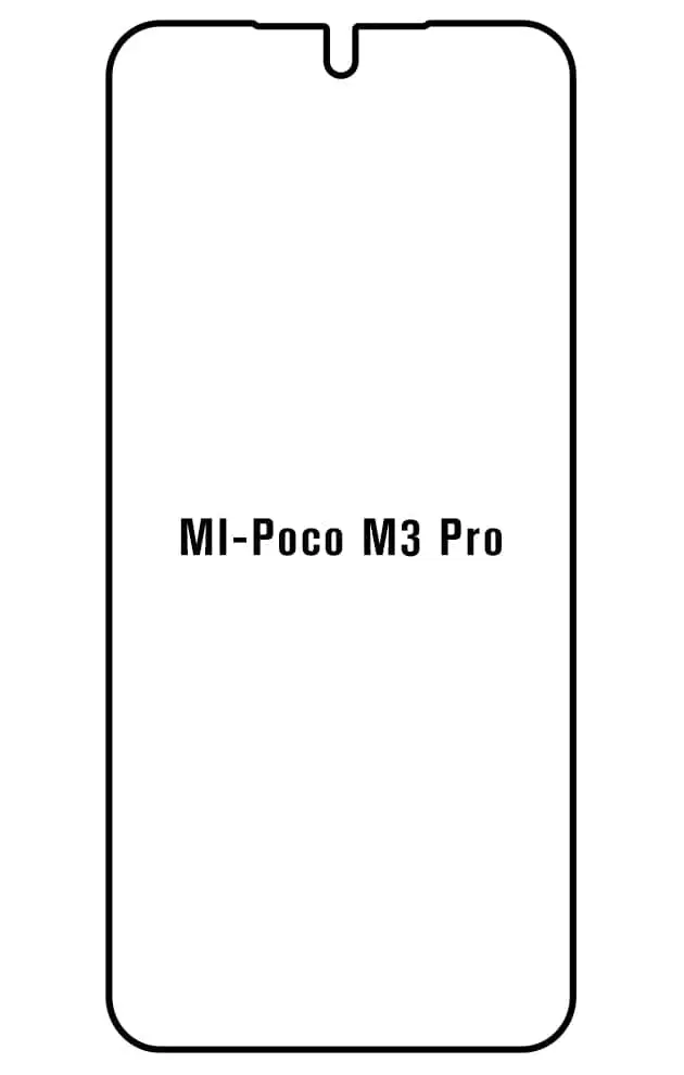 Xiaomi Poco M3 Pro 5G Přední Hydrogel ochranná fólie (Střih Přední 1)