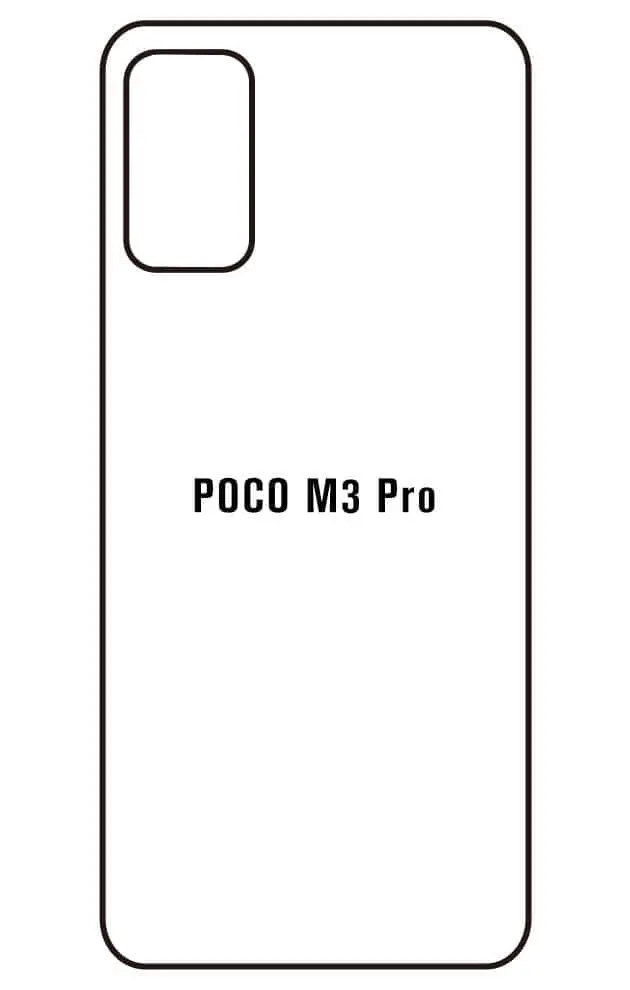 Xiaomi Poco M3 Pro 5G Zadní Hydrogel ochranná fólie (Střih Zadní část 1)