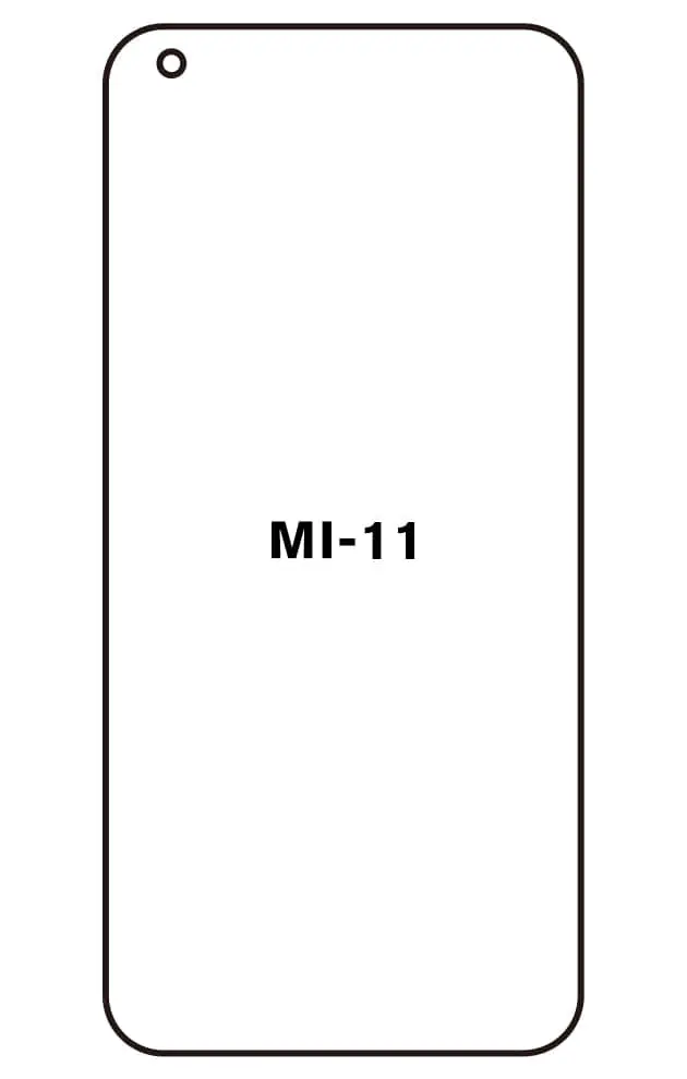 Xiaomi 11 Přední Hydrogel ochranná fólie (Střih Přední 1)