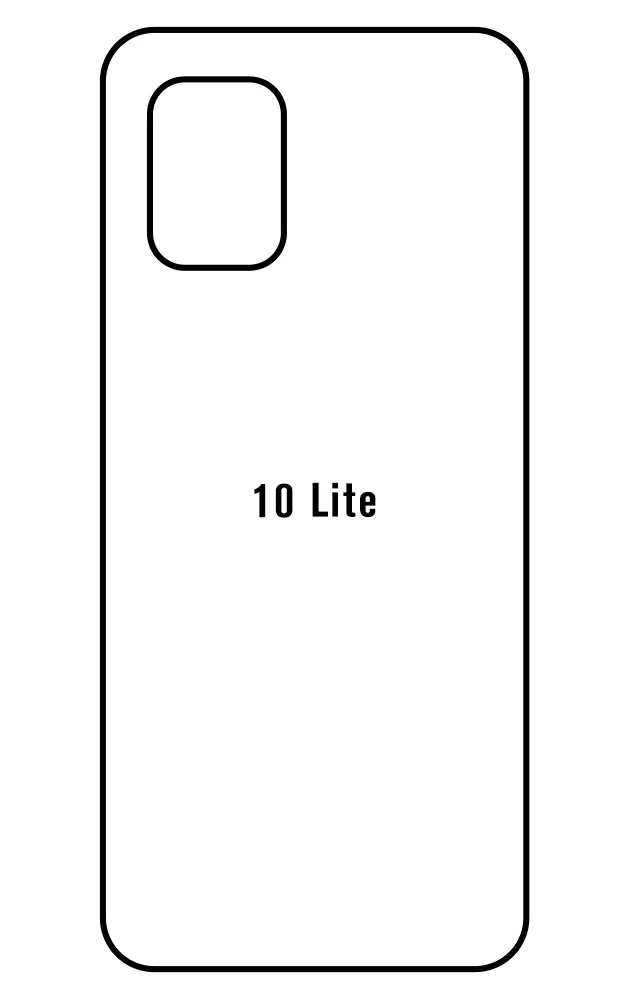 Xiaomi 10 Lite 5G Zadní Hydrogel ochranná fólie (Střih Zadní část 1)