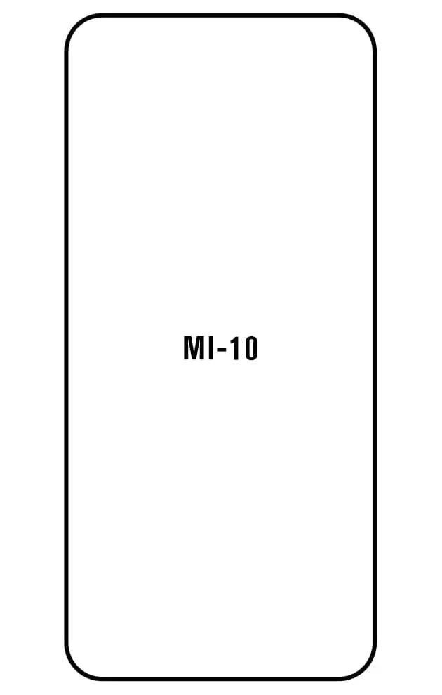 Xiaomi 10 5G Přední Hydrogel ochranná fólie (Střih Přední 1)