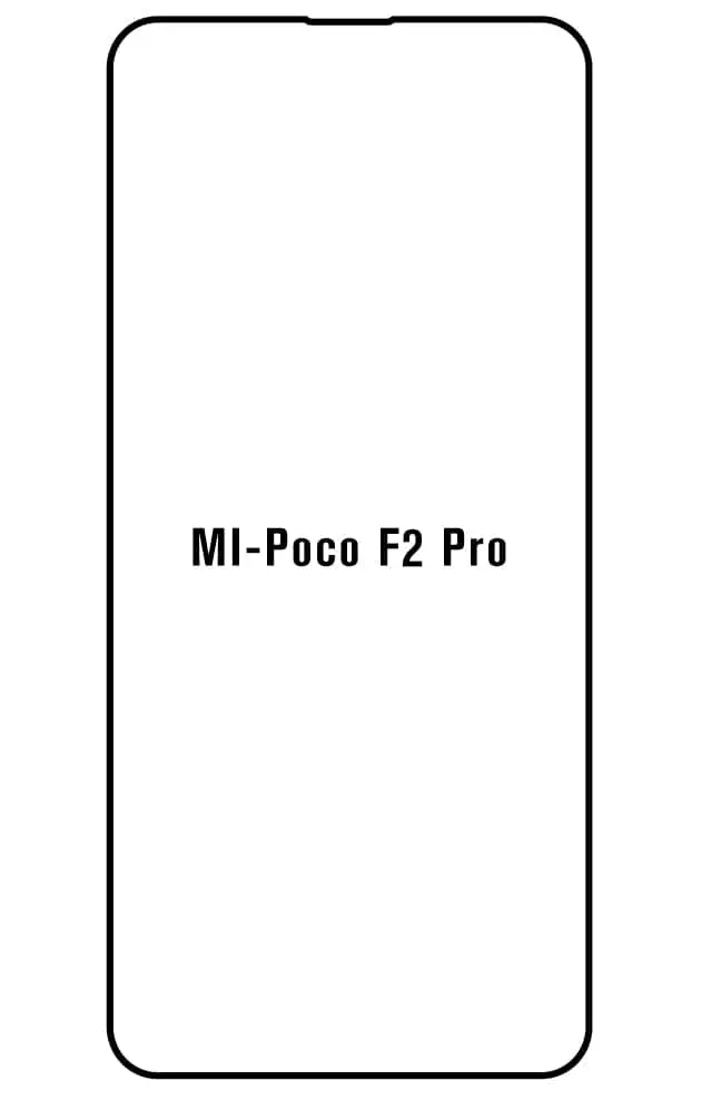 Xiaomi Poco F2 Pro Přední Hydrogel ochranná fólie (Střih Přední 1)