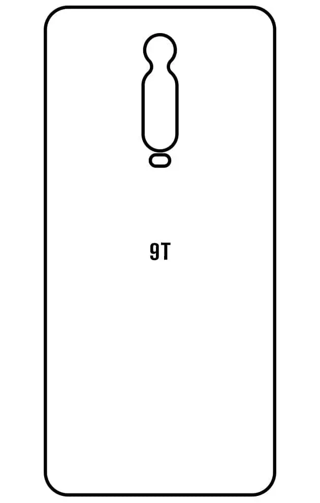Xiaomi 9T Zadní Hydrogel ochranná fólie (Střih Zadní část 1)