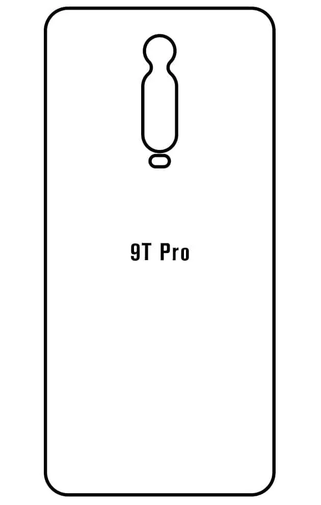 Xiaomi 9T Pro Zadní Hydrogel ochranná fólie (Střih Zadní část 1)
