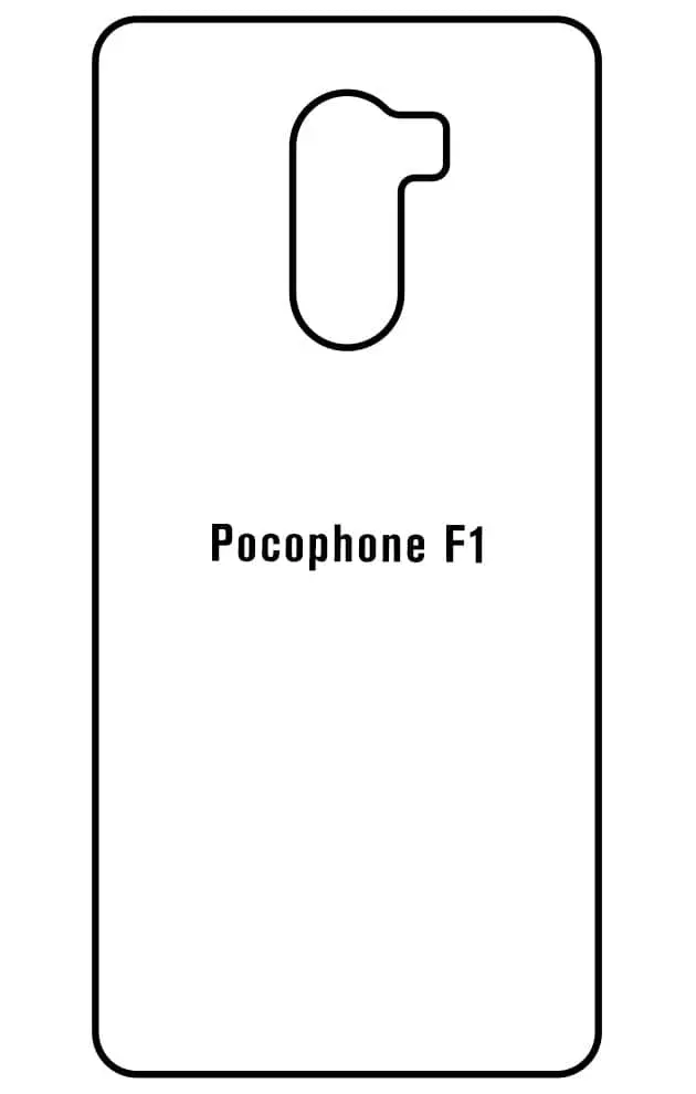 Xiaomi Pocophone F1 Zadní Hydrogel ochranná fólie (Střih Zadní část 1)