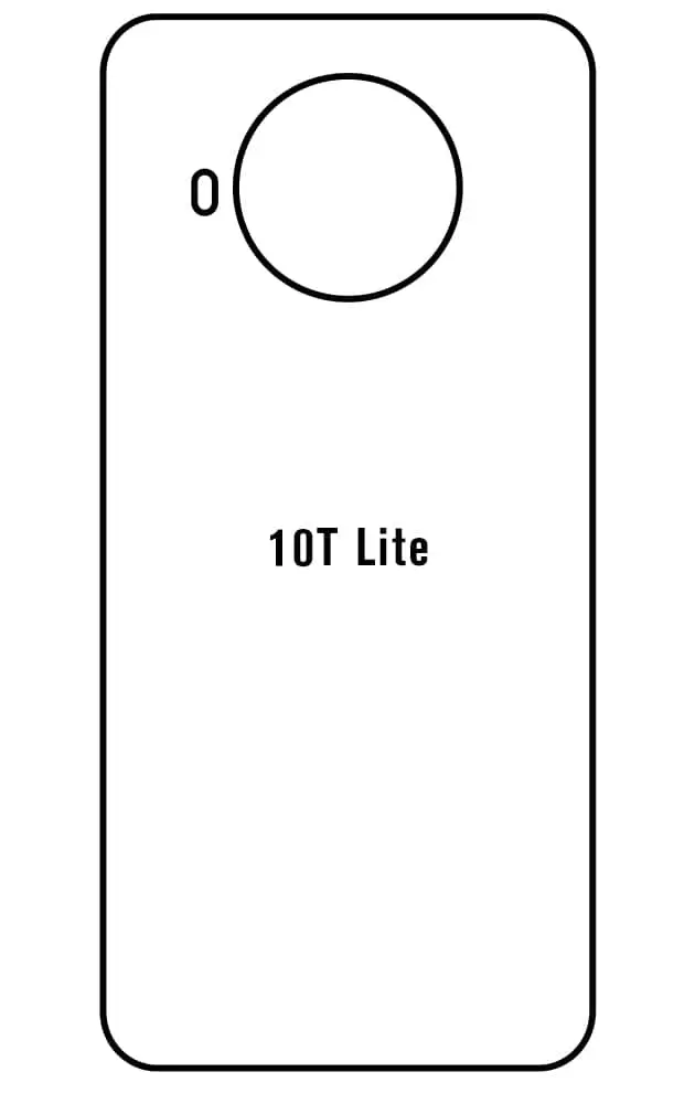 Xiaomi 10T Lite Zadní Hydrogel ochranná fólie (Střih Zadní část 1)