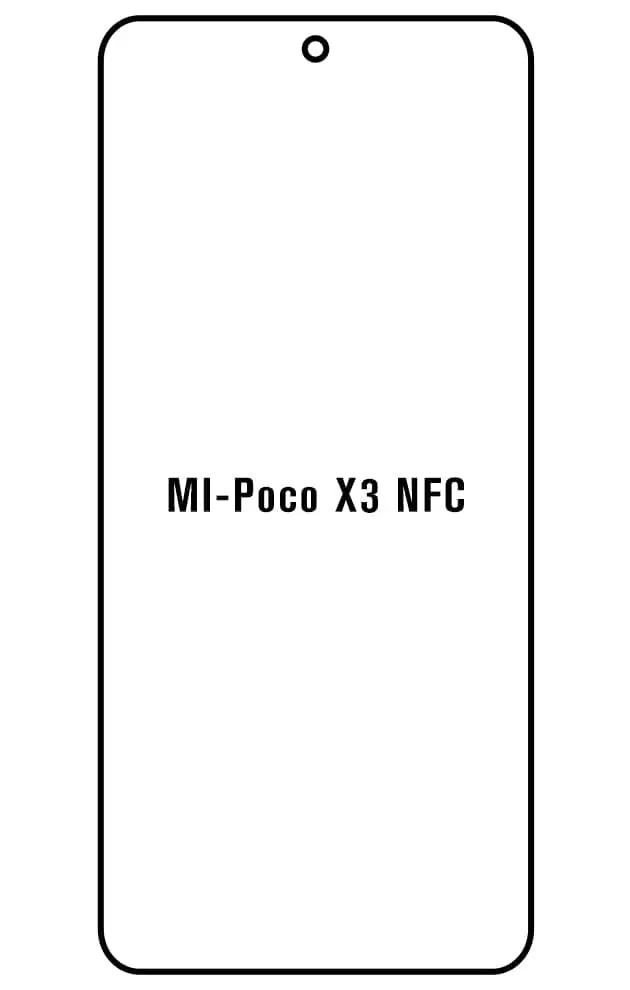 Xiaomi Poco X3 NFC Přední Hydrogel ochranná fólie (Střih Přední 1)