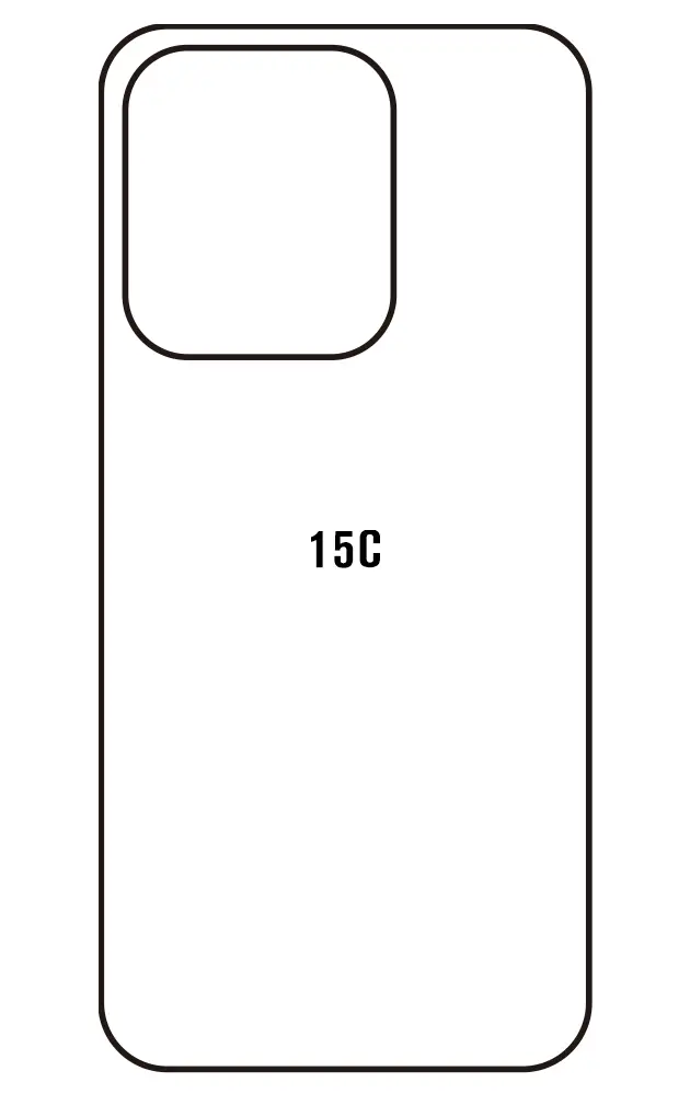 Xiaomi Redmi 15C Zadní Hydrogel ochranná fólie (Střih Zadní část 1)