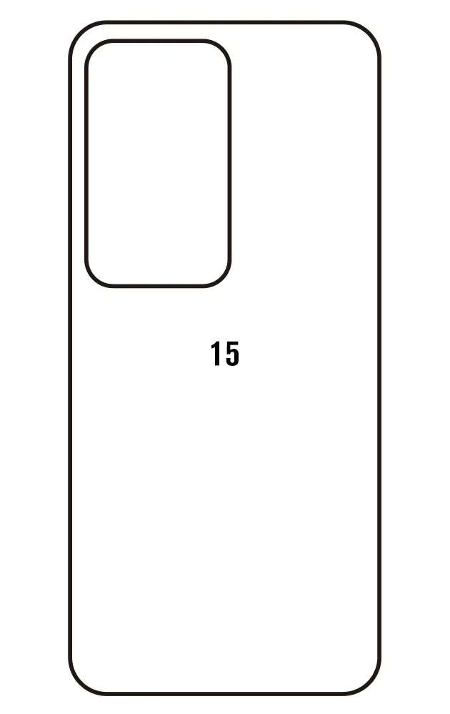 Xiaomi Redmi 15 4G Zadní Hydrogel ochranná fólie (Střih Zadní část 1)